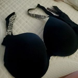 Push up rhinestones bra